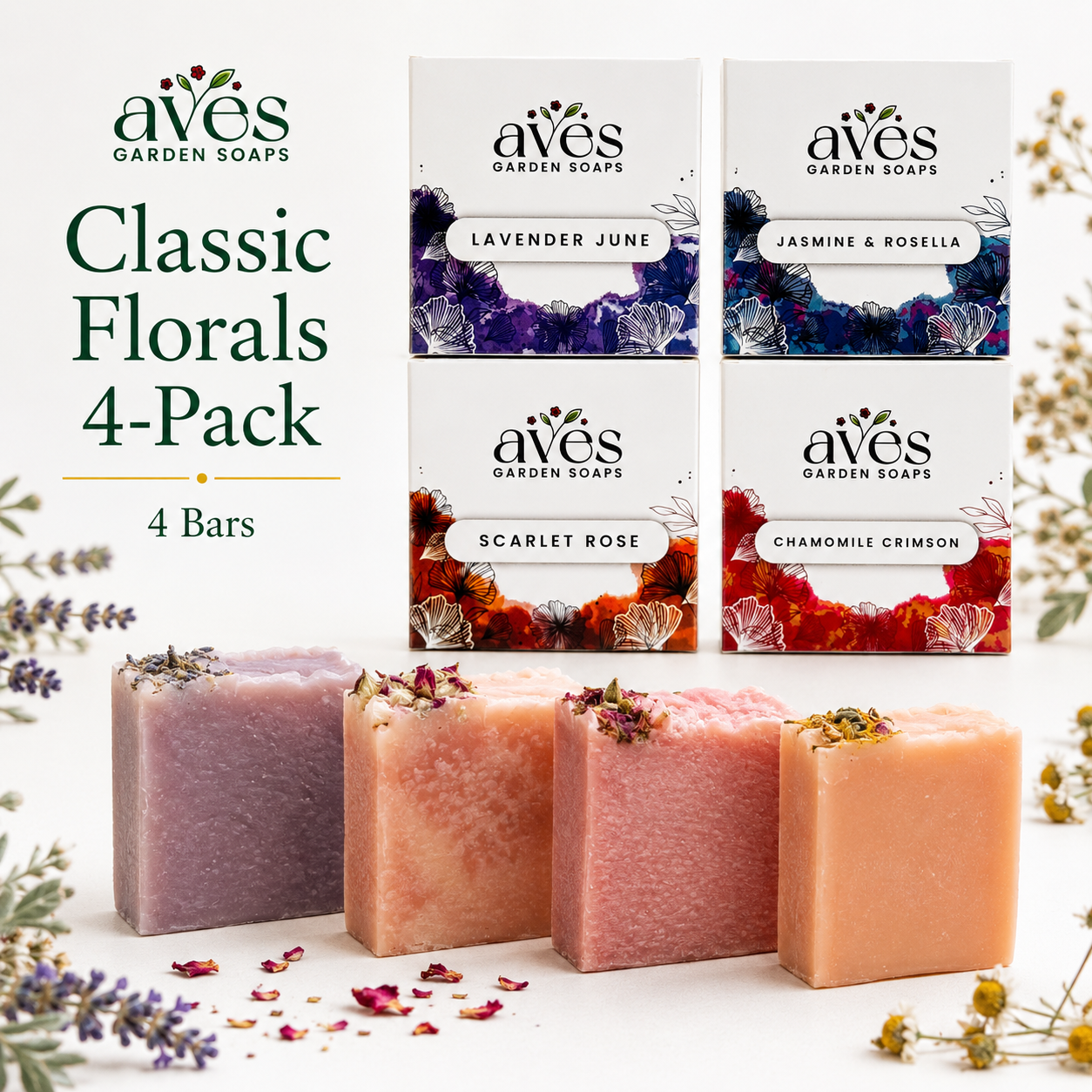 4-Pack Classic Florals