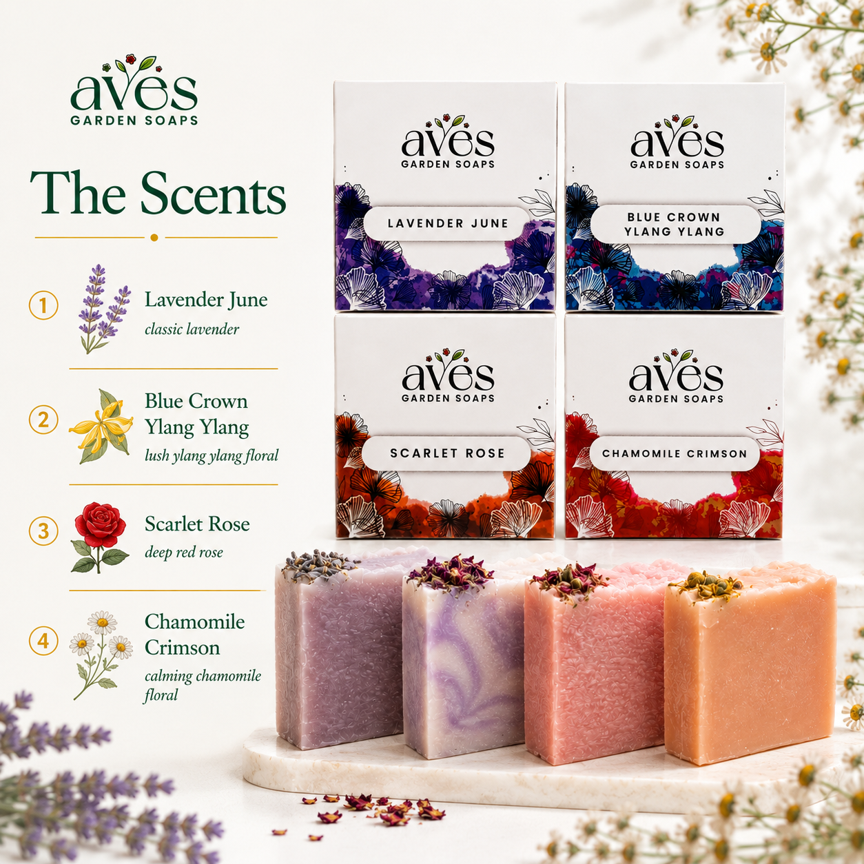 4-Pack Classic Florals