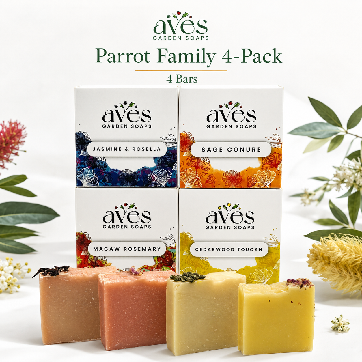 4-Pack Parrot Family