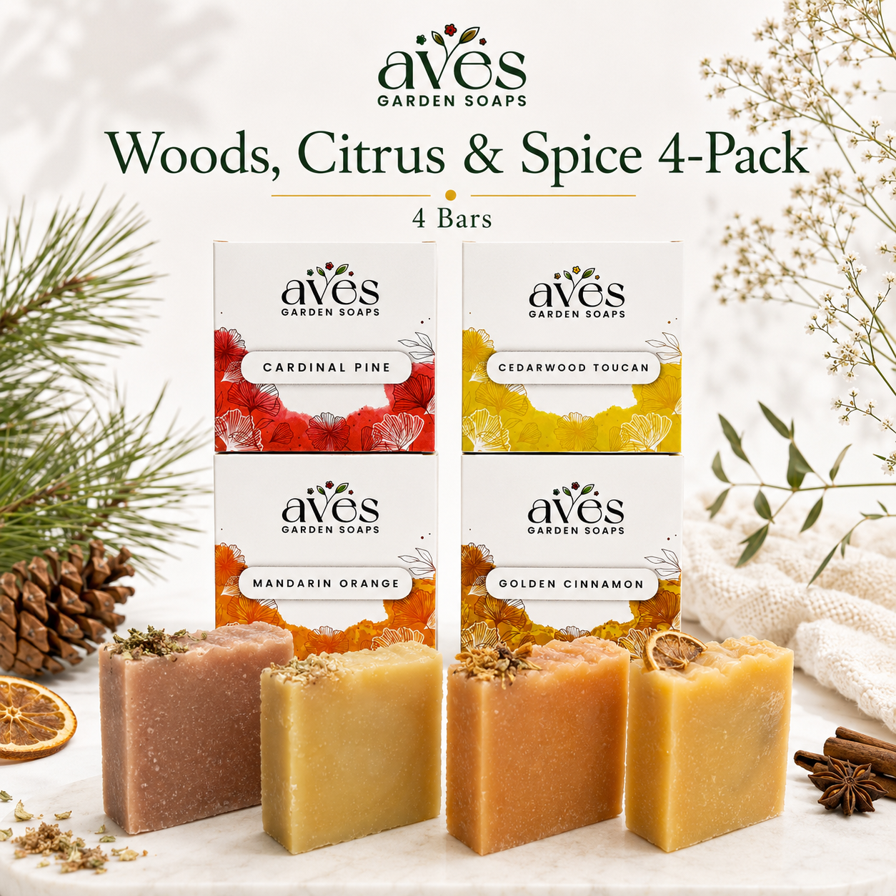 4-Pack Woods, Citrus & Spice