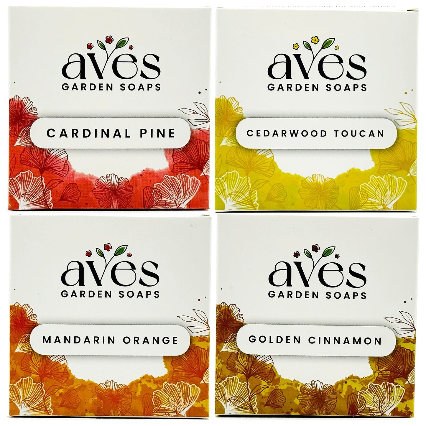 Woods, Citrus & Spice 4-Pack  Cardinal Pine, Cedarwood Toucan, Mandarin Orange, and Golden Cinnamon