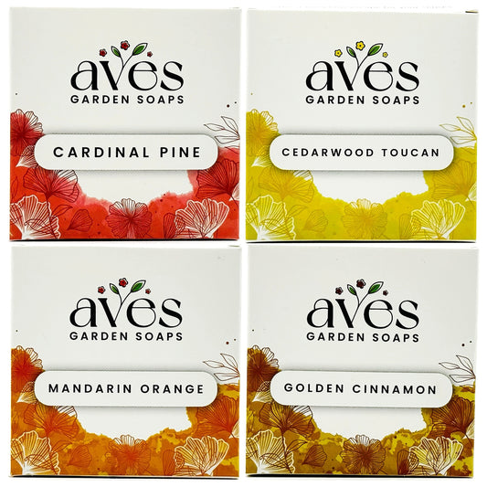 Woods, Citrus & Spice 4-Pack  Cardinal Pine, Cedarwood Toucan, Mandarin Orange, and Golden Cinnamon